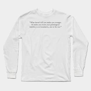 Love Theoretically book quote Long Sleeve T-Shirt